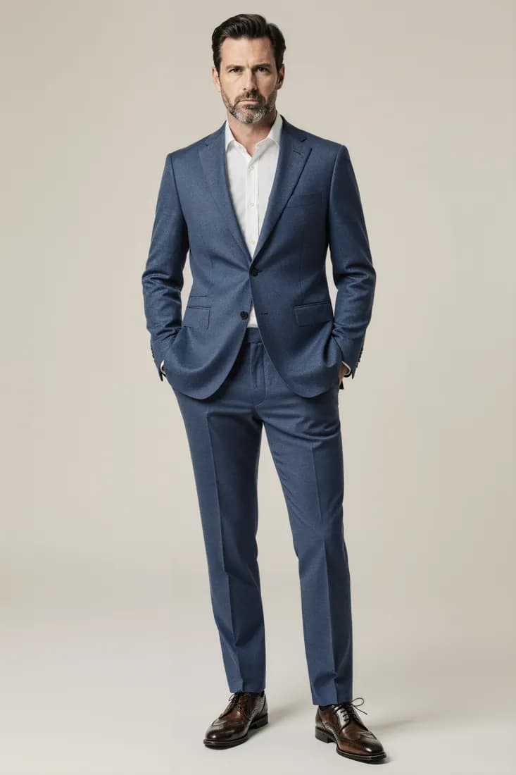 Blue-Gray Flannel Suit