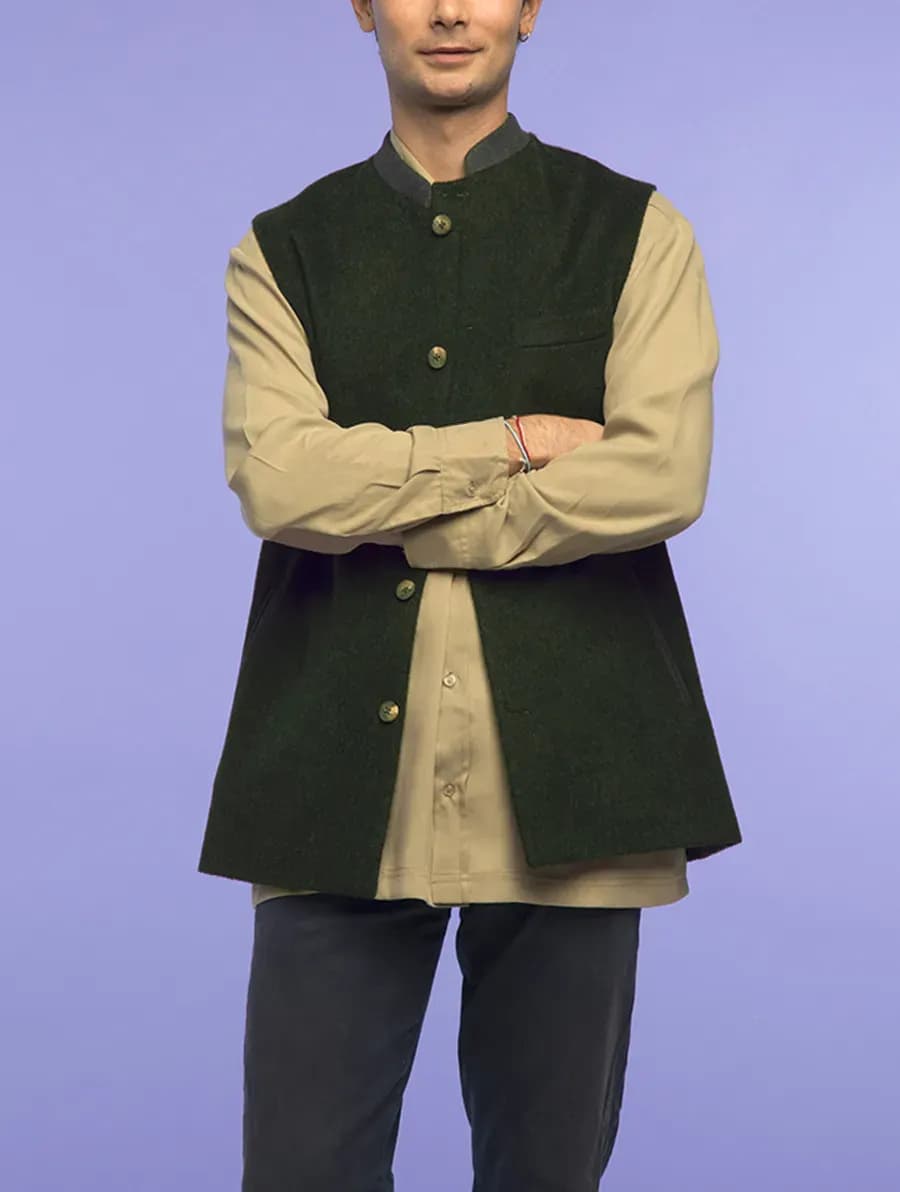 OTTAVIANO | Loden & Wool gilet