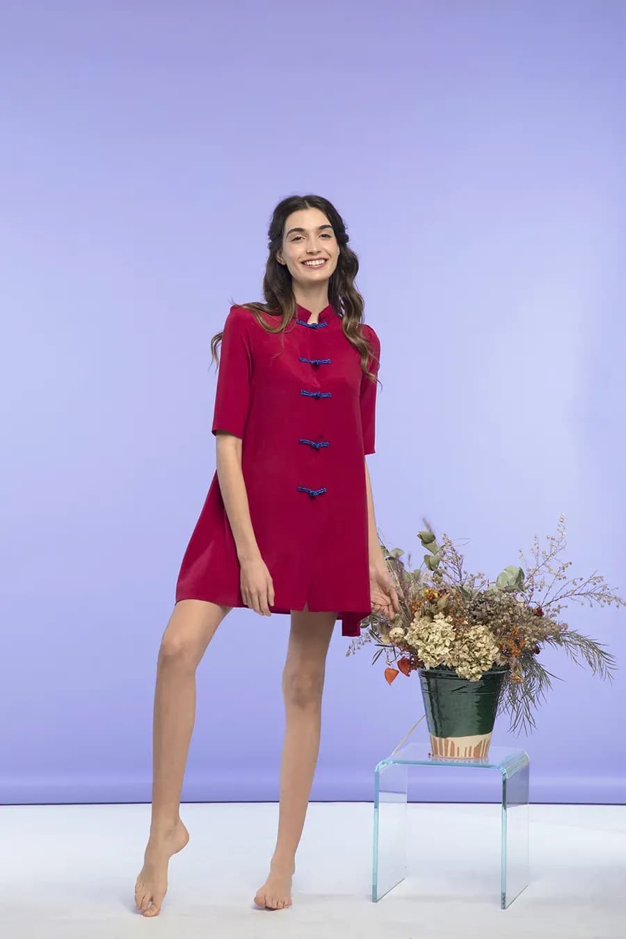 FILIPPA | Classic silk mini dress