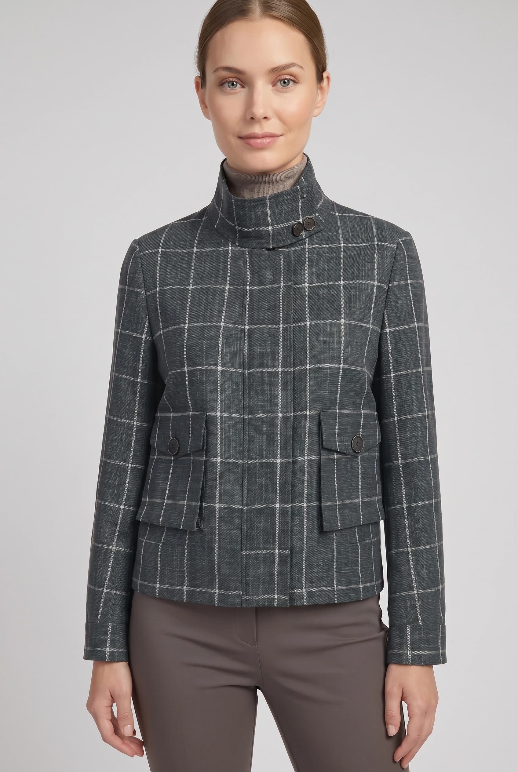 Asymmetric Cropped Jacket