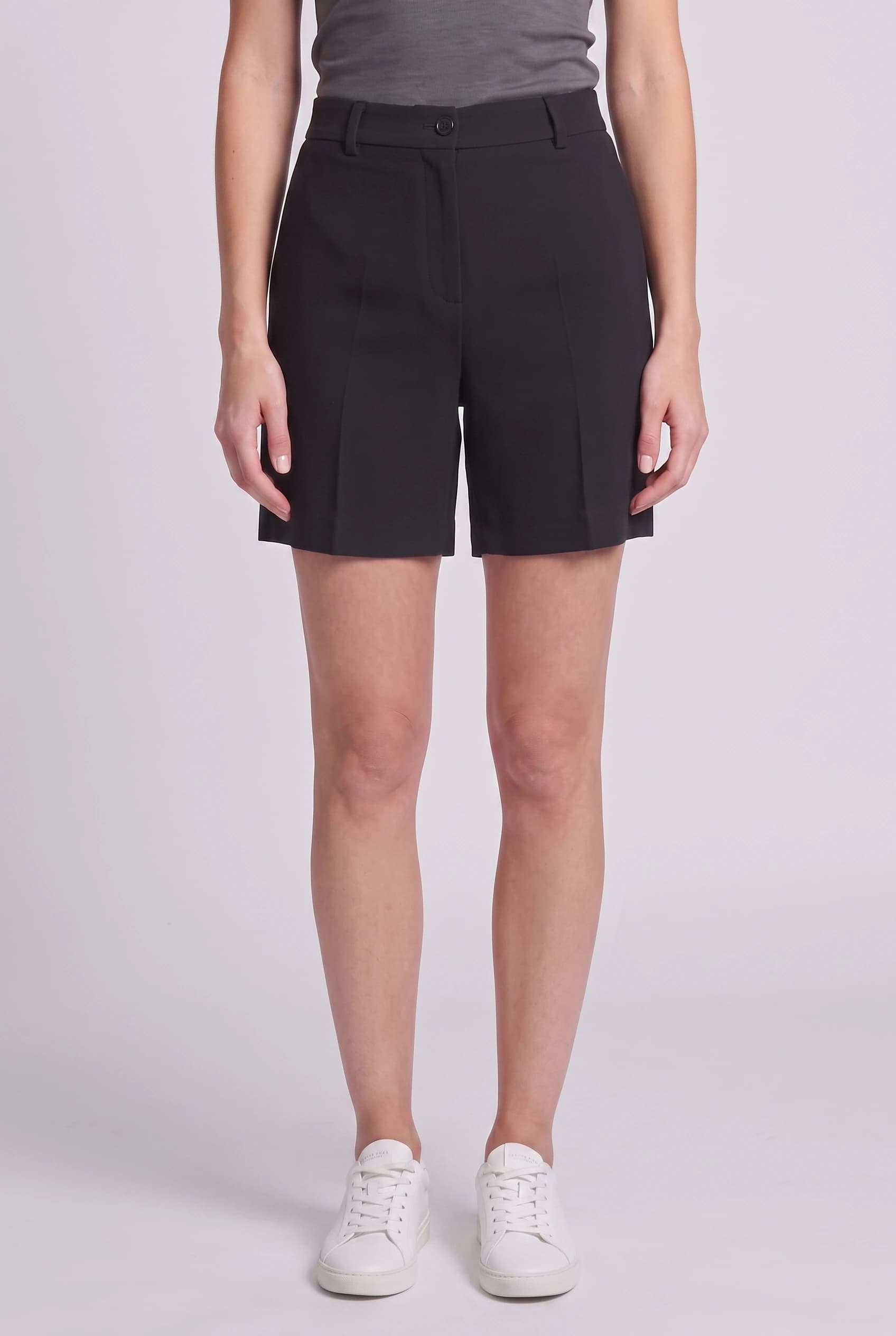 Merino Wool Pleatless Shorts